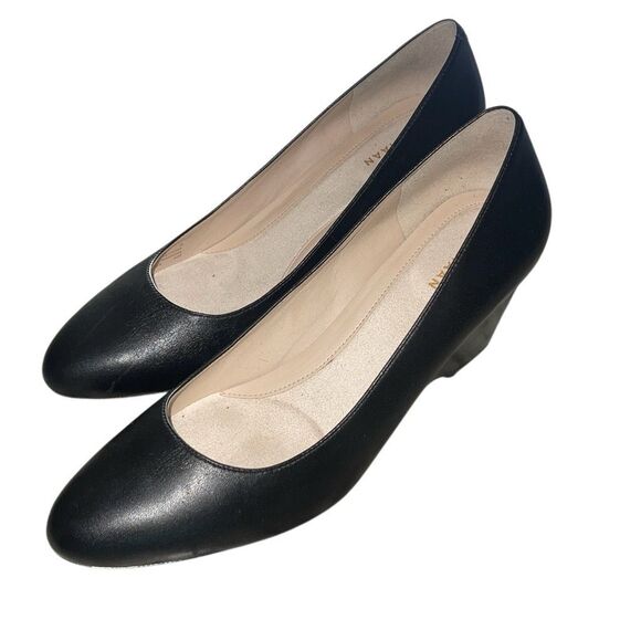 Cole Haan Womens The‎ Go To Wedge Waterproof Pump Shoes Black Size 7B - Picture 1 of 7